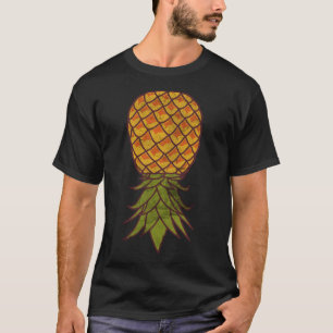 Tropical Fruit Pineapple Upside Down Hawaiian Beac T-Shirt