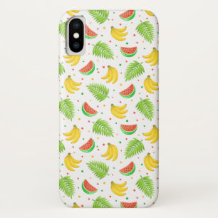 Tropical Fruit Polka Dot Pattern iPhone X Case