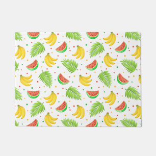 Tropical Fruit Polka Dot Pattern Doormat