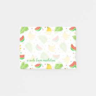 Tropical Fruit Polka Dot Pattern Post-it Notes