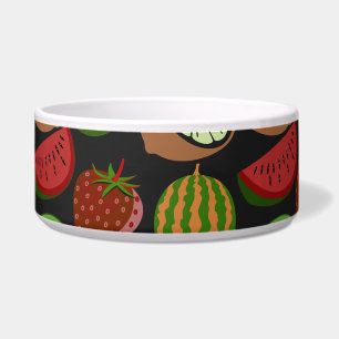 Tropical fruit seamless pattern colourful