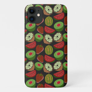 Tropical fruit seamless pattern colourful iPhone 11 case