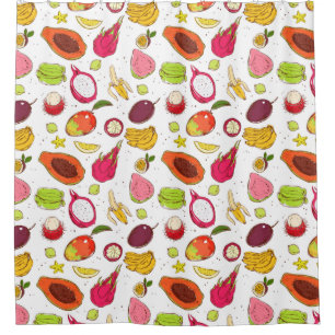 Tropical Fruit Shower Curtain