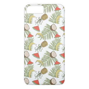 Tropical Fruit Sketch Pattern iPhone 8 Plus/7 Plus Case