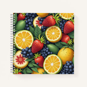 tropical fruit Spiral Notebook