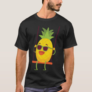 Tropical Fruit Swinger Swinging Pineapple T-Shirt