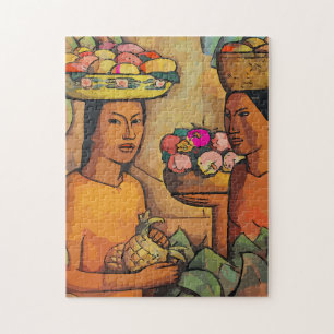 Tropical Fruit Vendors Jigsaw Puzzle