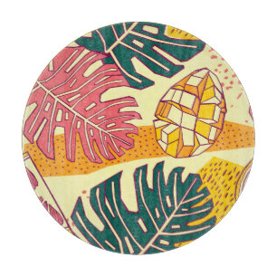Tropical Fruit: Vibrant Pattern Design Cutting Board