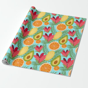 Tropical Fruit Wrapping Paper