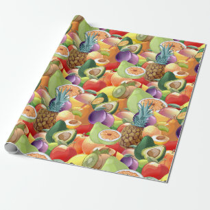 Tropical Fruit Wrapping Paper