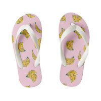 Tropical Fruits Banana Yellow and Pink 