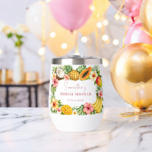 Tropical Fruits Coconut Hawaiian Bridal Shower