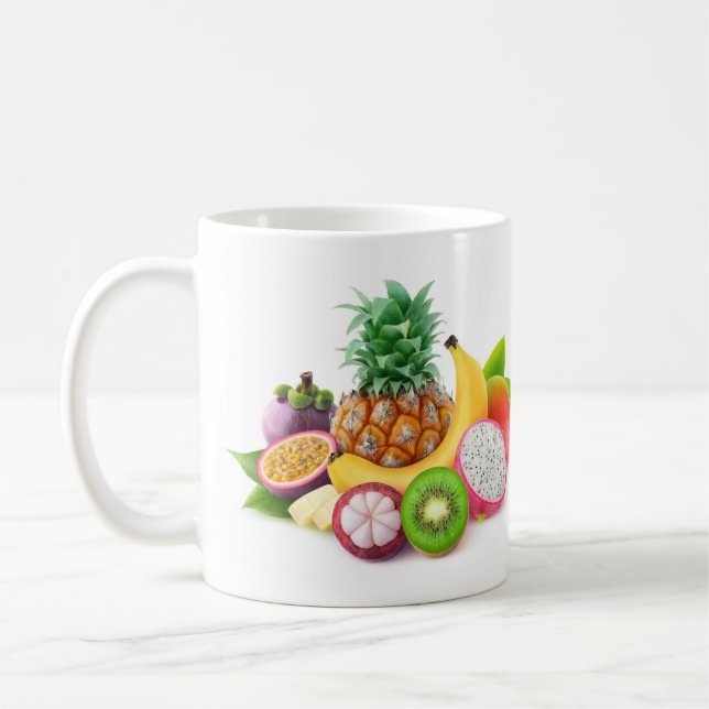 Tropical fruits coffee mug (Left)