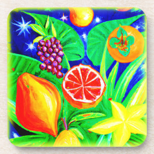 Tropical Fruits in the Sky. Buy Now Coaster