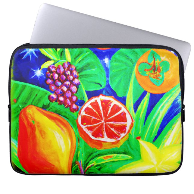 Tropical Fruits in the Sky. Buy Now Laptop Sleeve (Front)