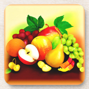 Tropical Fruits Painting. Buy Now Coaster