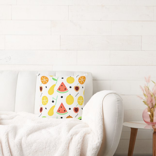 Tropical Fruits Pattern Design Cushion (Couch)