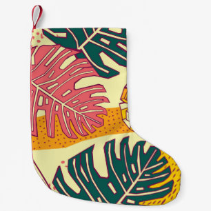 Tropical fruits,pattern design small christmas stocking