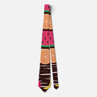 Tropical Fruits Pattern Tie