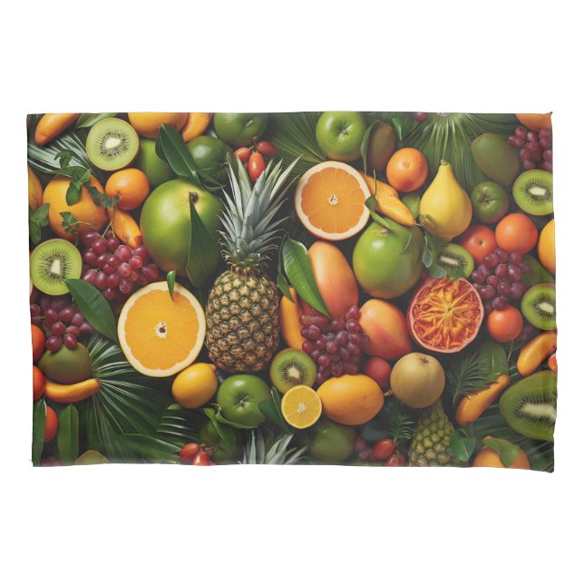 Tropical Fruits Pillowcase (Front)