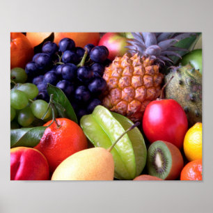 Tropical Fruits Poster