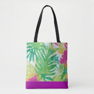 Tropical Fuchsia Garden Tote Bag