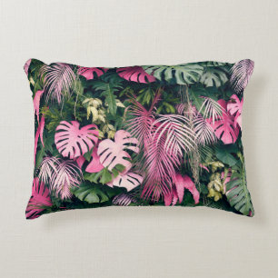 Tropical Full Background Trees Decorative Cushion