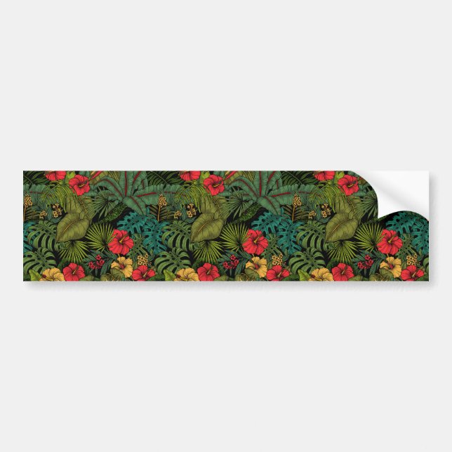 Tropical garden bumper sticker (Front)