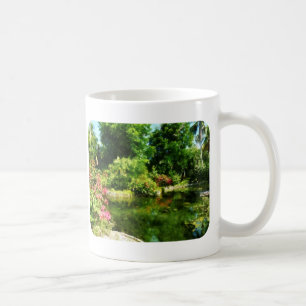 Tropical Garden by Lake Coffee Mug