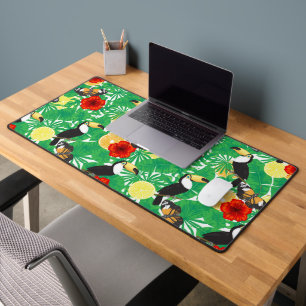 Tropical garden desk mat