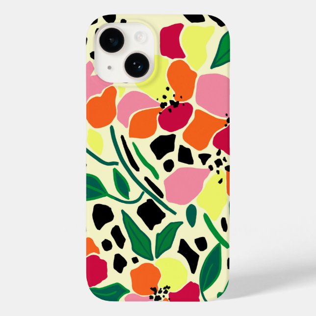 Tropical Garden Dots Case-Mate iPhone Case (Back)