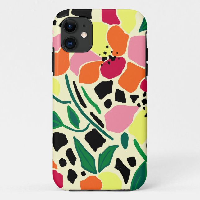 Tropical Garden Dots Case-Mate iPhone Case (Back)