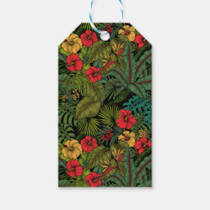Tropical garden gift tags