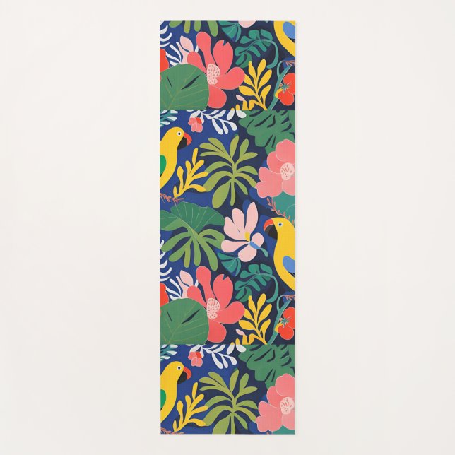 Tropical Garden Modern Expressionism Artwork Yoga Mat
