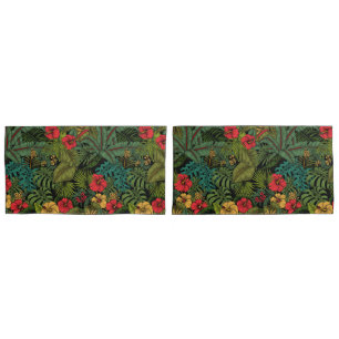 Tropical garden pillowcase