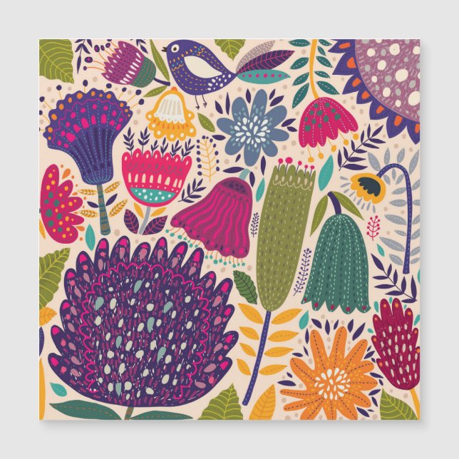 Tropical garden: spring pattern collection. (Front)