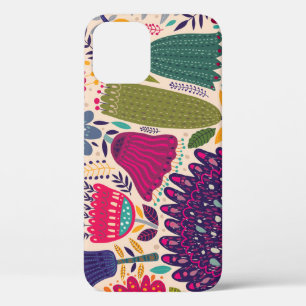 Tropical garden: spring pattern collection. iPhone 12 case