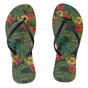 Tropical garden thongs
