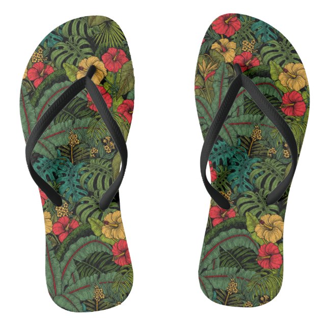 Tropical garden thongs (Footbed)