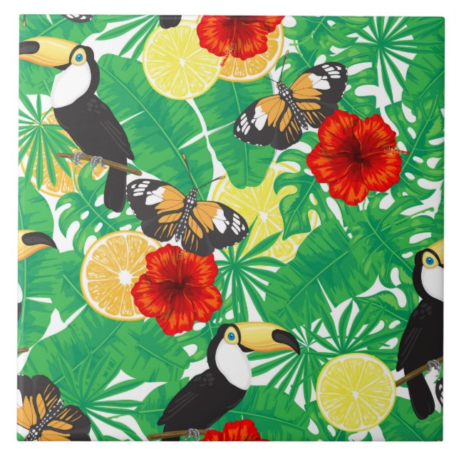 Tropical garden tile (Front)