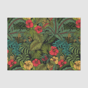 Tropical garden tissue paper
