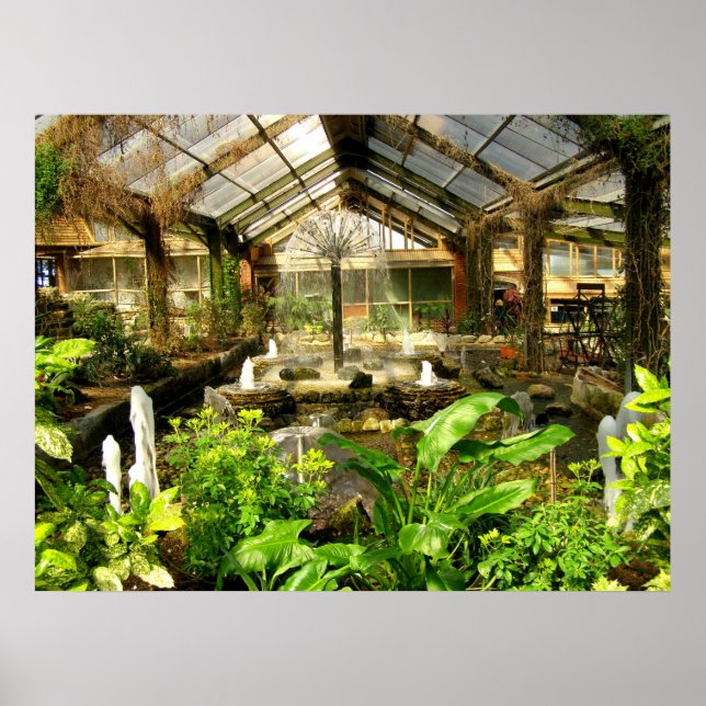 Tropical garden under glass poster (Front)
