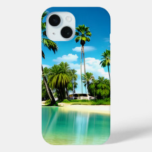Tropical Gaze Oasis 3 iPhone 15 Case