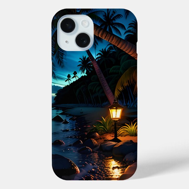 Tropical Gaze Oasis Night 3 Case-Mate iPhone Case (Back)