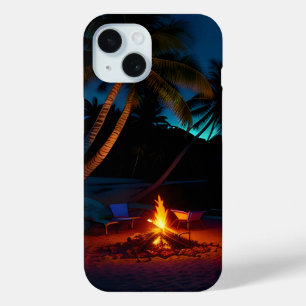 Tropical Gaze Oasis Night 8 iPhone 15 Case