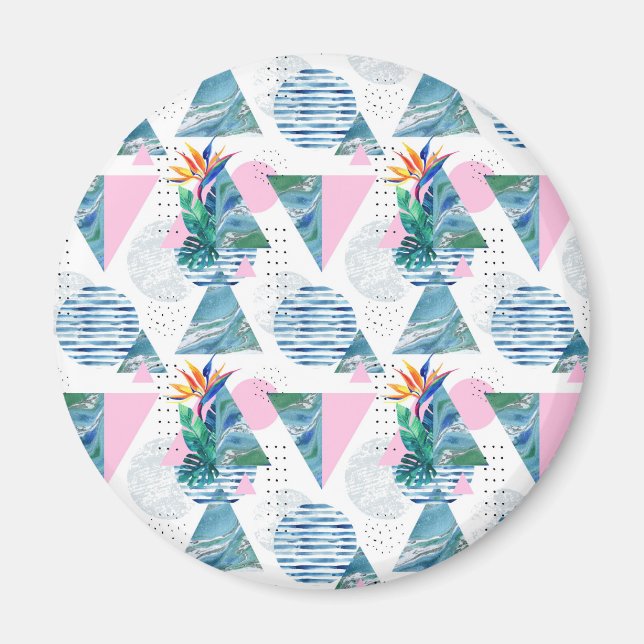 Tropical Geometric Pattern Magnet (Front)