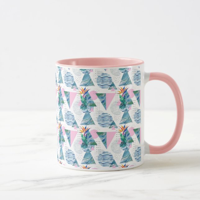 Tropical Geometric Pattern Mug (Right)