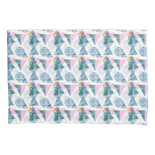 Tropical Geometric Pattern Pillowcase