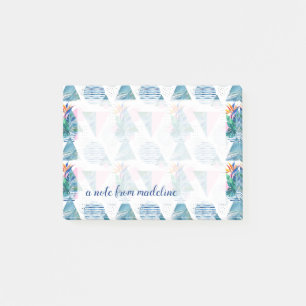 Tropical Geometric Pattern Post-it Notes