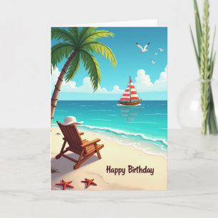 Tropical Getaway Birthday Card